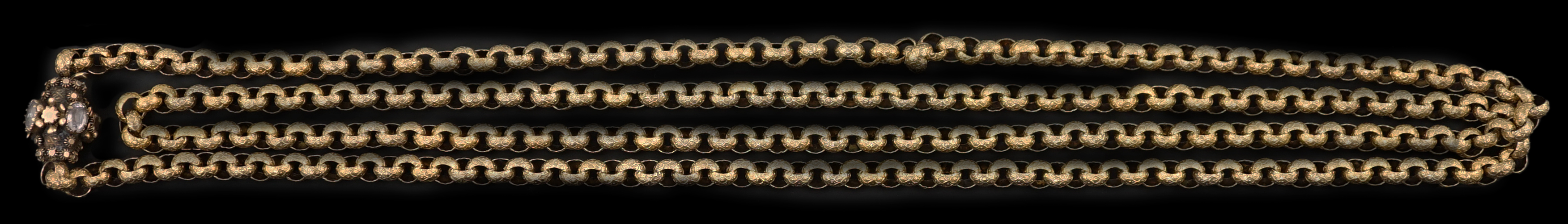 A George III gold guard chain